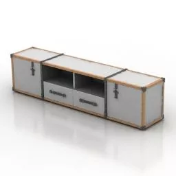 Locker Six Drawers 3d model
