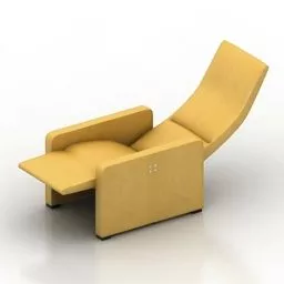 Yellow Armchair Cammeo Jori 3d model