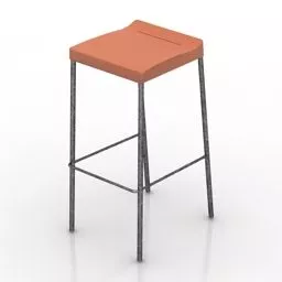 Square Seat Upholstered 3d model