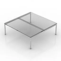 Slass Square Table Jason Walter Knoll 3d model