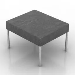 Small Table Bench Outdoor Furniture 3d model