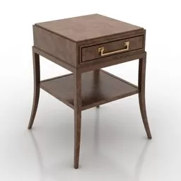 Wooden Table Vanguard 3d model