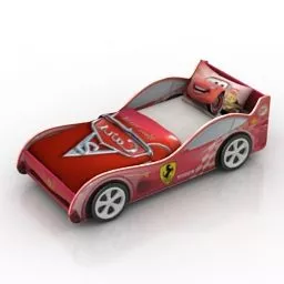 Bed Car Shaped 3d model