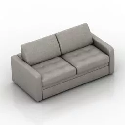 Loveseat Sofa Pushe Bruno 3d model
