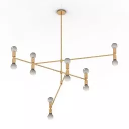 Luster Lampex Three Bulbs 3d model