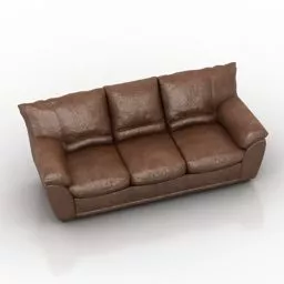 Leather Sofa Pushe Adores 3d model