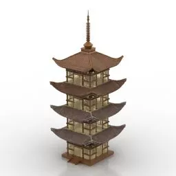 Monument Temple Building 3d model