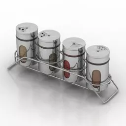 Kitchen Set For Mess Kit 3d model
