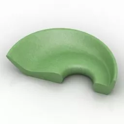 Sofa Circle Curved Shaped 3d model