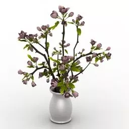 Home Table Vase Flowers 3d model