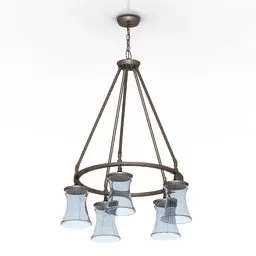 Ceiling Lamp Antique Wire Hanger 3d model