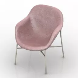 Restaurant Pink Armchair Tiamaria 3d model