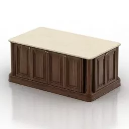 Kitchen Room Table Classic 3d model