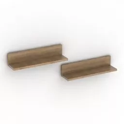 Shelves Hoff Kitchen Wooden 3d model