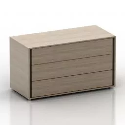 Nightstand Locker Zegen 3d model