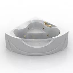 Corner Bath Sanitary Ware 3d model