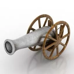 Black Short Gun 3d model