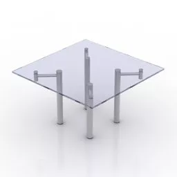Glass Table Hi-tech 3d model