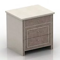 Nightstand Bedroom Interior 3d model