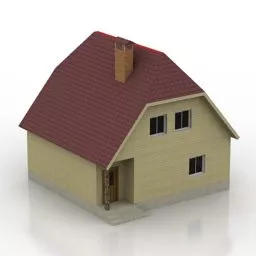 Mountain House Buildings 3d model