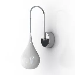 Art Sconce Lampex Water Drop Shaped 3d model