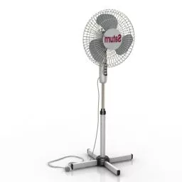 Japanese Paper Fan 3d model