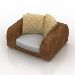 Modern Armchair Pushe Interior 3d model