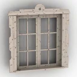 Antique Window Country Doors 3d model