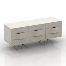 Beige Color Locker Boconcept 3d model