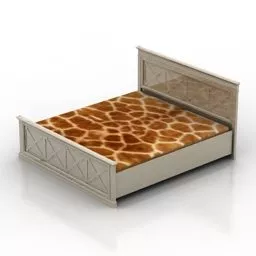 Bed Bedroom Provance Interior 3d model