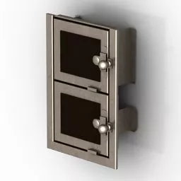 Door Glass With Pattern Decorative 3d model