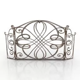 Screen Fireplace Decoration Ware 3d model