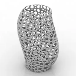 Vase Decor Carving Abstract Shaped 3d model