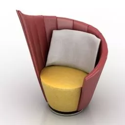 High Back Armchair Jori Pegasus 3d model