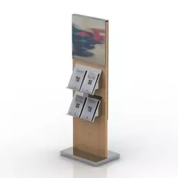 Bar Reception Rack Chesterfield 3d model