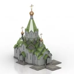 Church Buildings 3d model