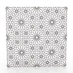 Panel Asian Decor 3d model