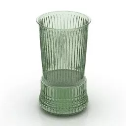 Green Glass Kitchen Ware 3d model