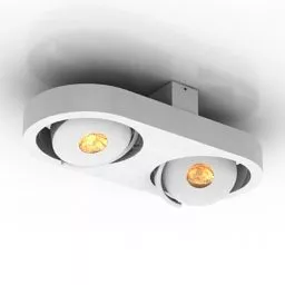 Ceiling Luster Two Light 3d model