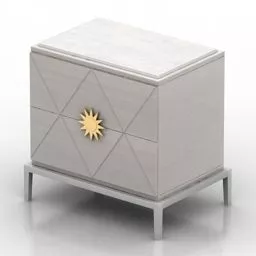 Hotel Nightstand Cavio 3d model