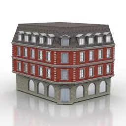 Apartment House Buildings 3d model