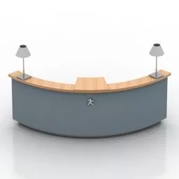Bar Reception Rack Chesterfield 3d model