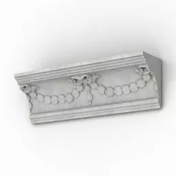Cornice Plaster Interior Decor Part 3d model