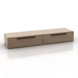 Locker Hartmann Tv Desk 3d model