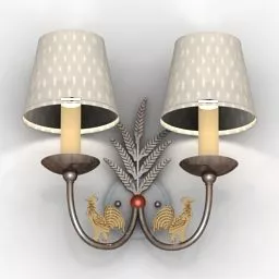 Sconce Lamp Wall Mount Vintage 3d model
