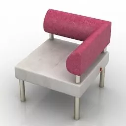 Armchair Avanta Modern Style 3d model