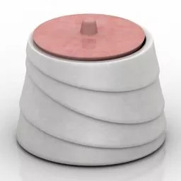 Plastic Vase Tableware 3d model