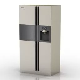 Side By Side Refrigerator Samsung 3d model