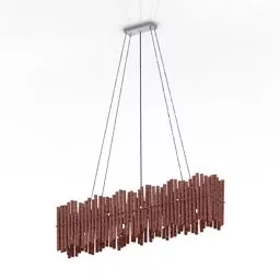 Glass Rectangular Shade Luster Donolux 3d model