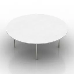Round Marble Table V1 3d model